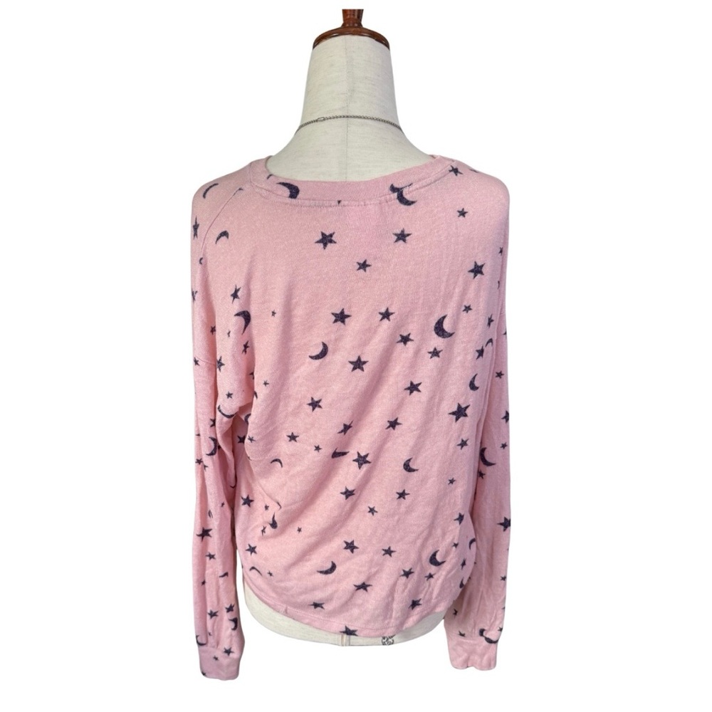 Y2K Inspired Celestial Long Sleeve Top Pink‎ Soft Grunge Witchy Aesthetic - Picture 7 of 7